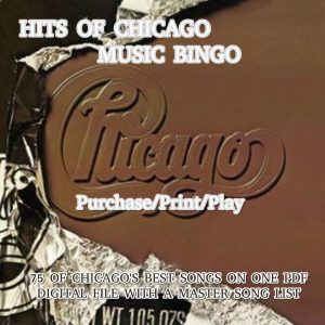 HITS OF CHICAGO MUSIC BINGO PDF